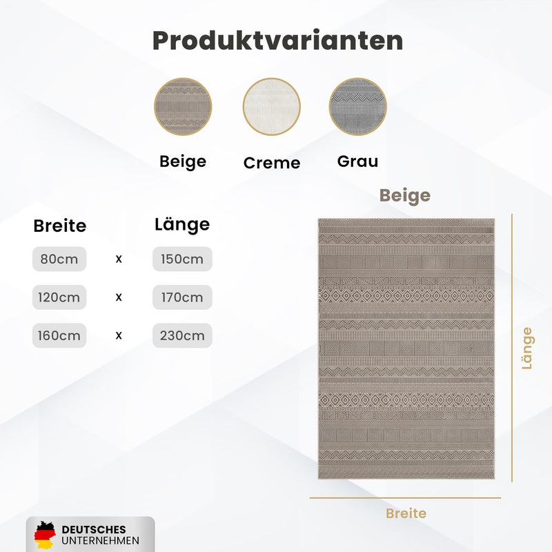 Teppich Wohnzimmer Schlafzimmer Skandinavisch Modern | Pflegeleicht | Qualitativ Hochwertig |-zoom-