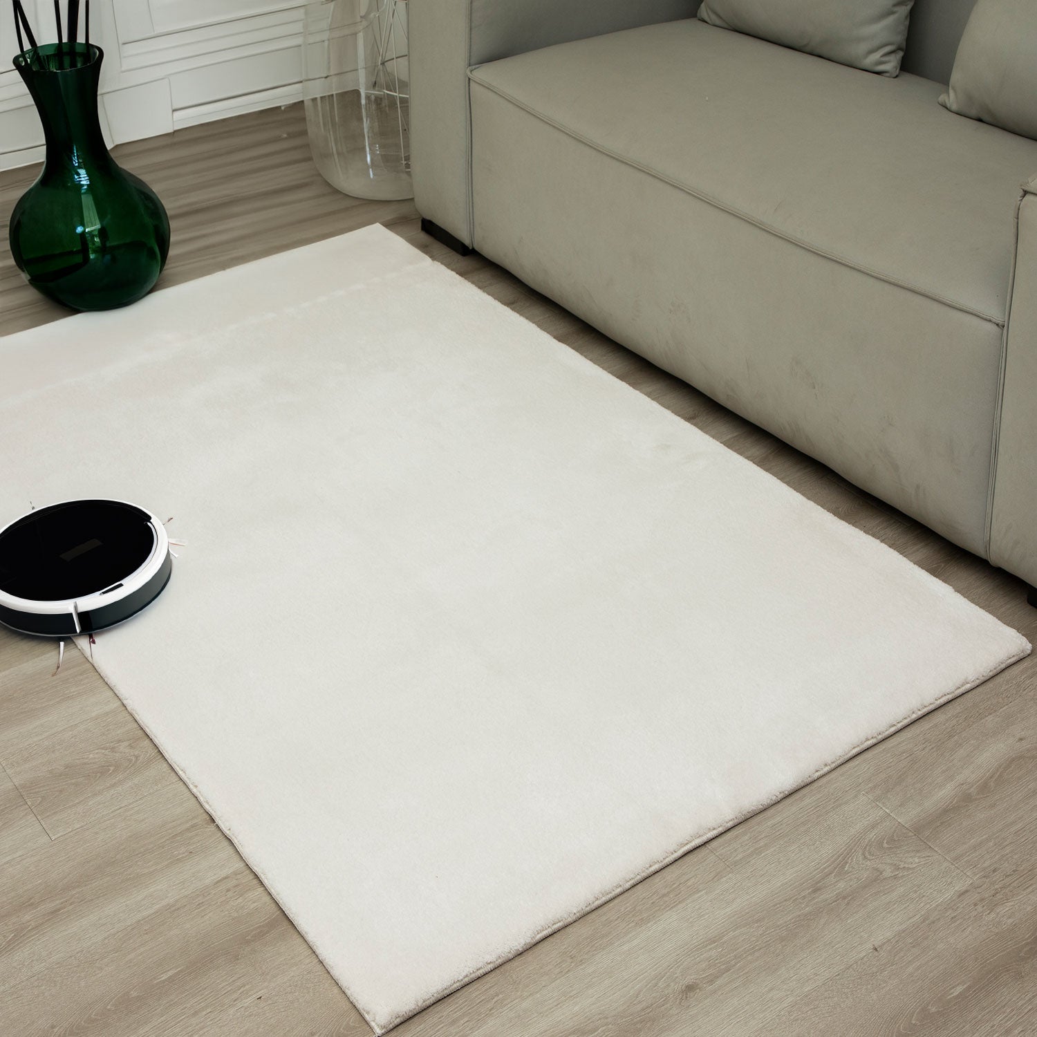 Ultra Soft Living Room/Bedroom Rug – Modern, super fluffy & soft, densely woven-zoom-3