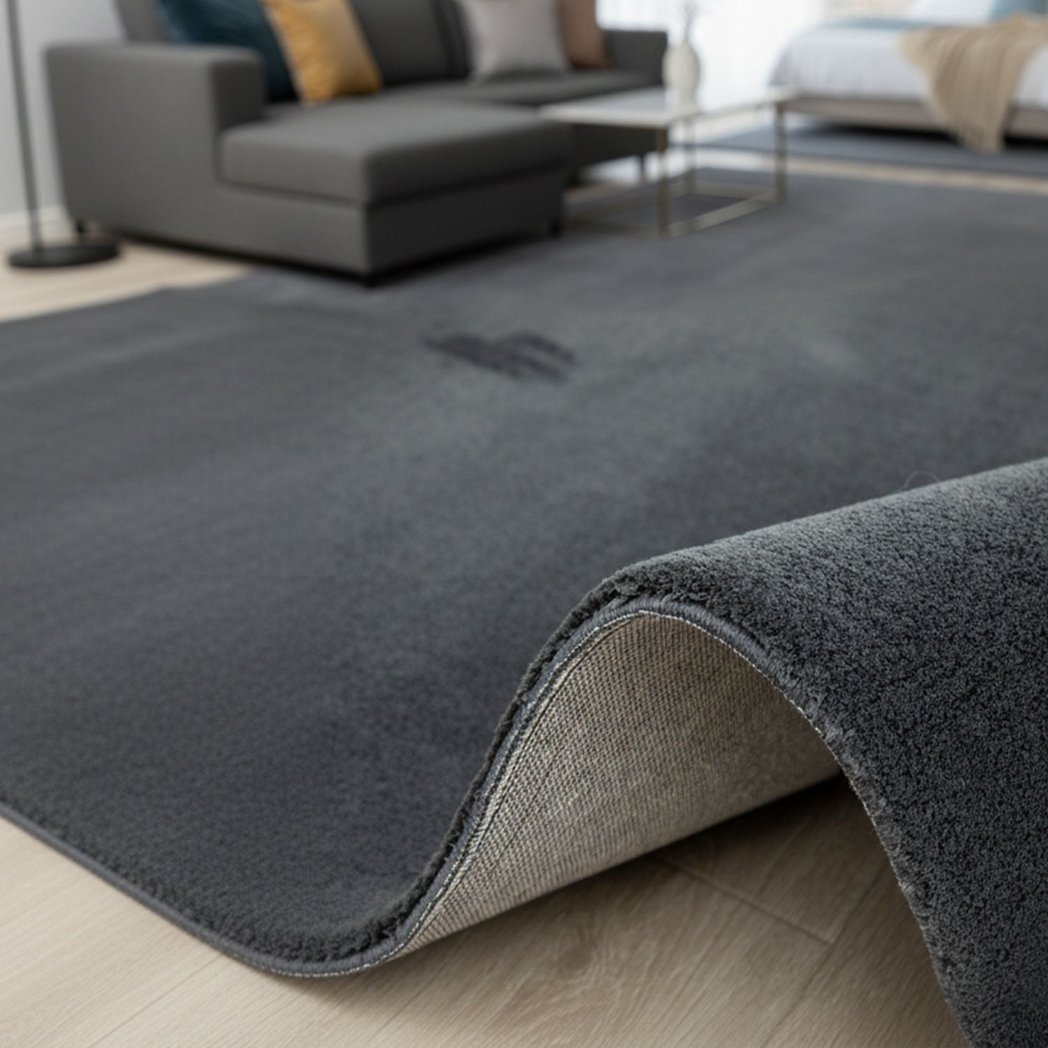 Ultra Soft Living Room/Bedroom Rug – Modern, super fluffy & soft, densely woven-zoom-15