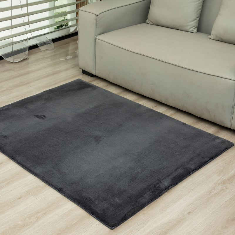 Ultra Soft Living Room/Bedroom Rug – Modern, super fluffy & soft, densely woven-zoom-