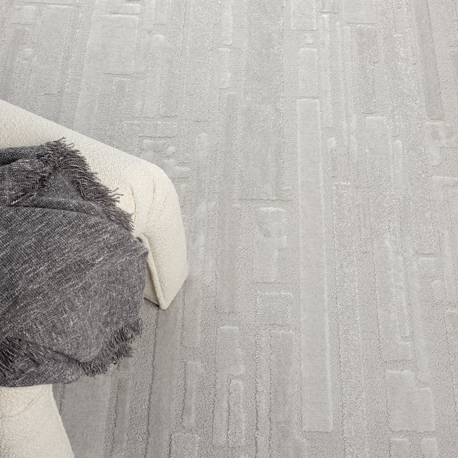 Teppich Wohnzimmer Schlafzimmer kurzflor Steinoptik Qualitativ Elegant 3D effekt-zoom-7