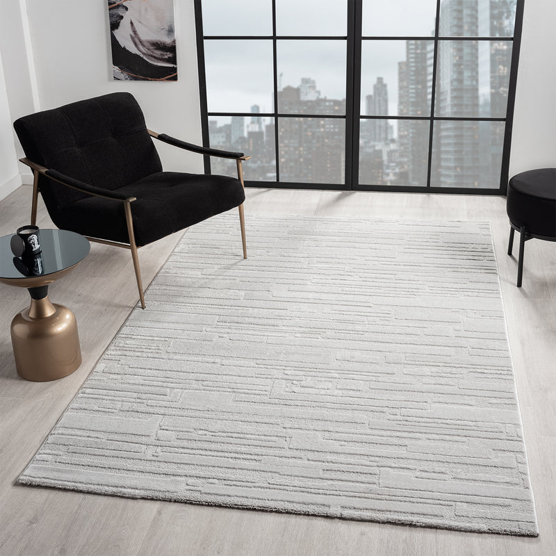 Teppich Wohnzimmer Schlafzimmer kurzflor Steinoptik Qualitativ Elegant 3D effekt-zoom-