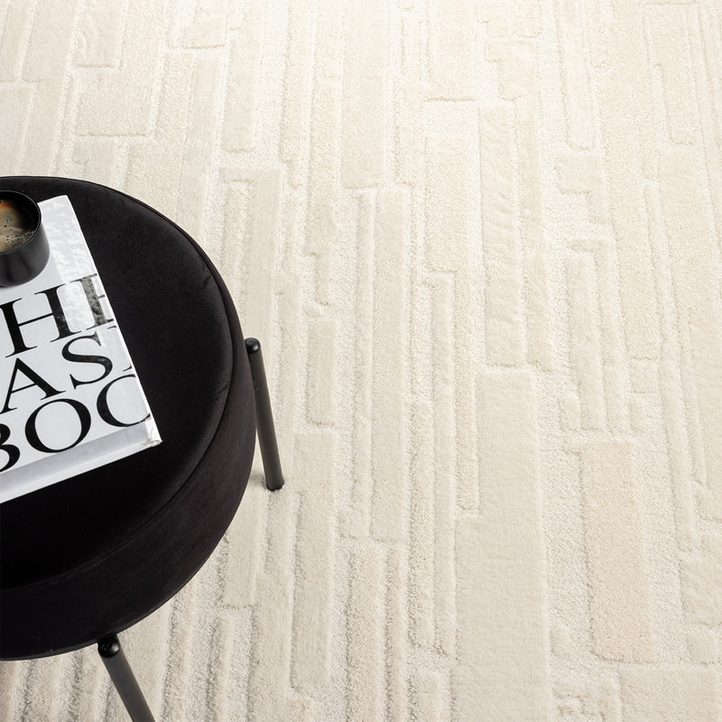 Teppich Wohnzimmer Schlafzimmer kurzflor Steinoptik Qualitativ Elegant 3D effekt-zoom-