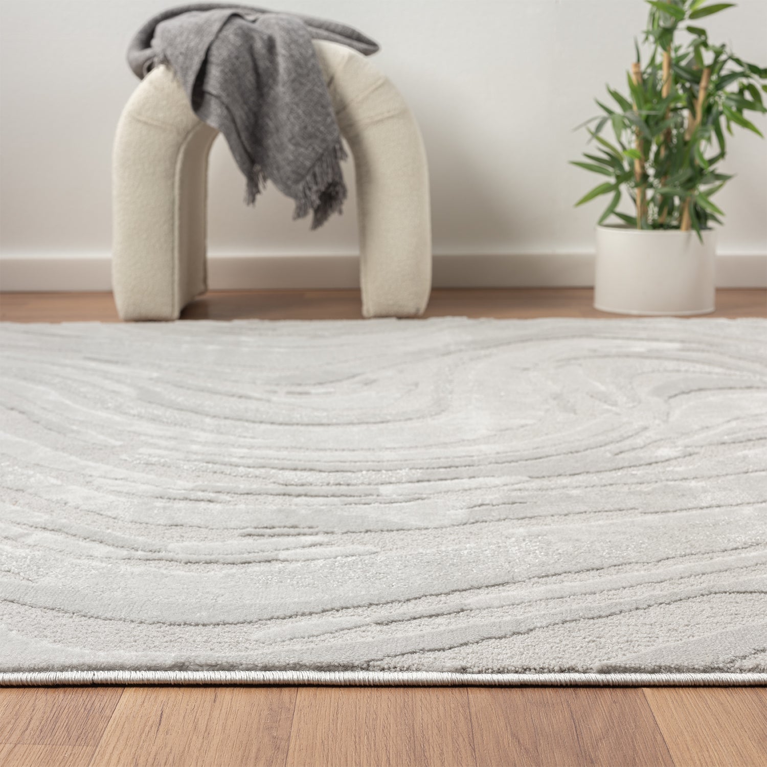 Living room rug, bedroom rug, 3D effect, modern, soft, short pile, wave pattern, high quality-zoom-6