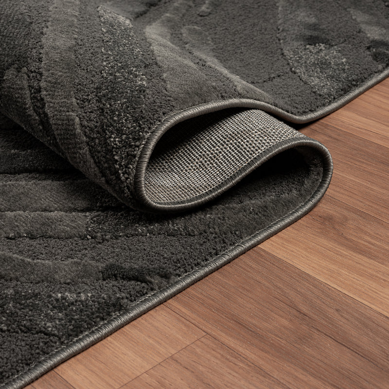 Living room rug, bedroom rug, 3D effect, modern, soft, short pile, wave pattern, high quality-zoom-