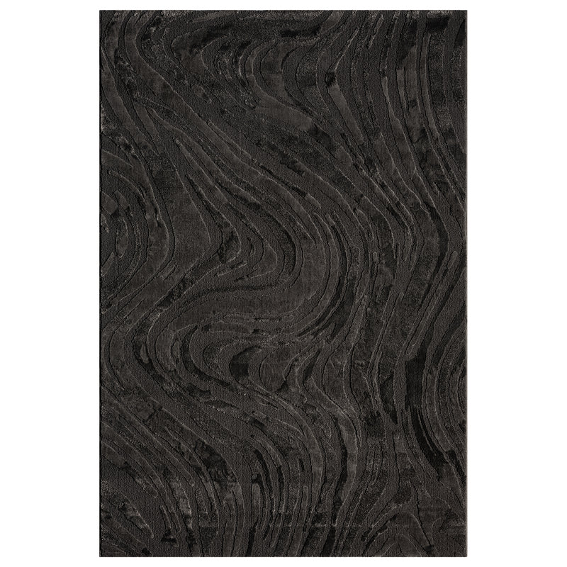 Living room rug, bedroom rug, 3D effect, modern, soft, short pile, wave pattern, high quality-zoom-