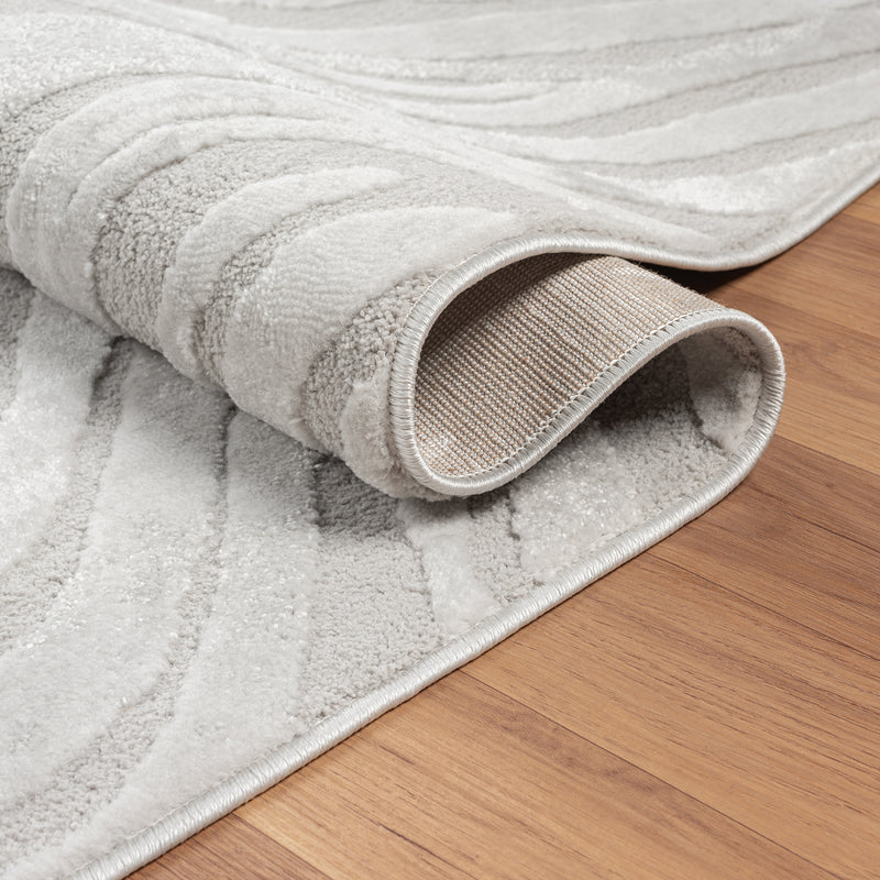 Living room rug, bedroom rug, 3D effect, modern, soft, short pile, wave pattern, high quality-zoom-