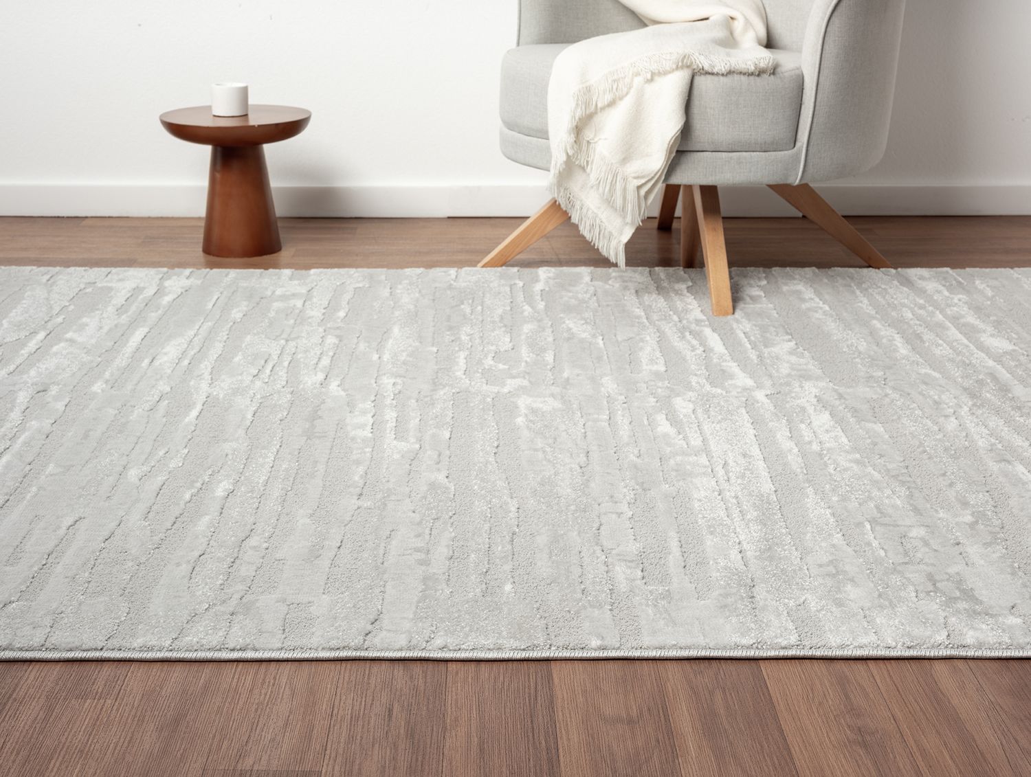 Moderner Kurzflor Teppich Wohnzimmer Schlafzimmer in Hoch-Tief-Effekt, 3D Effekt Ultra weich-12