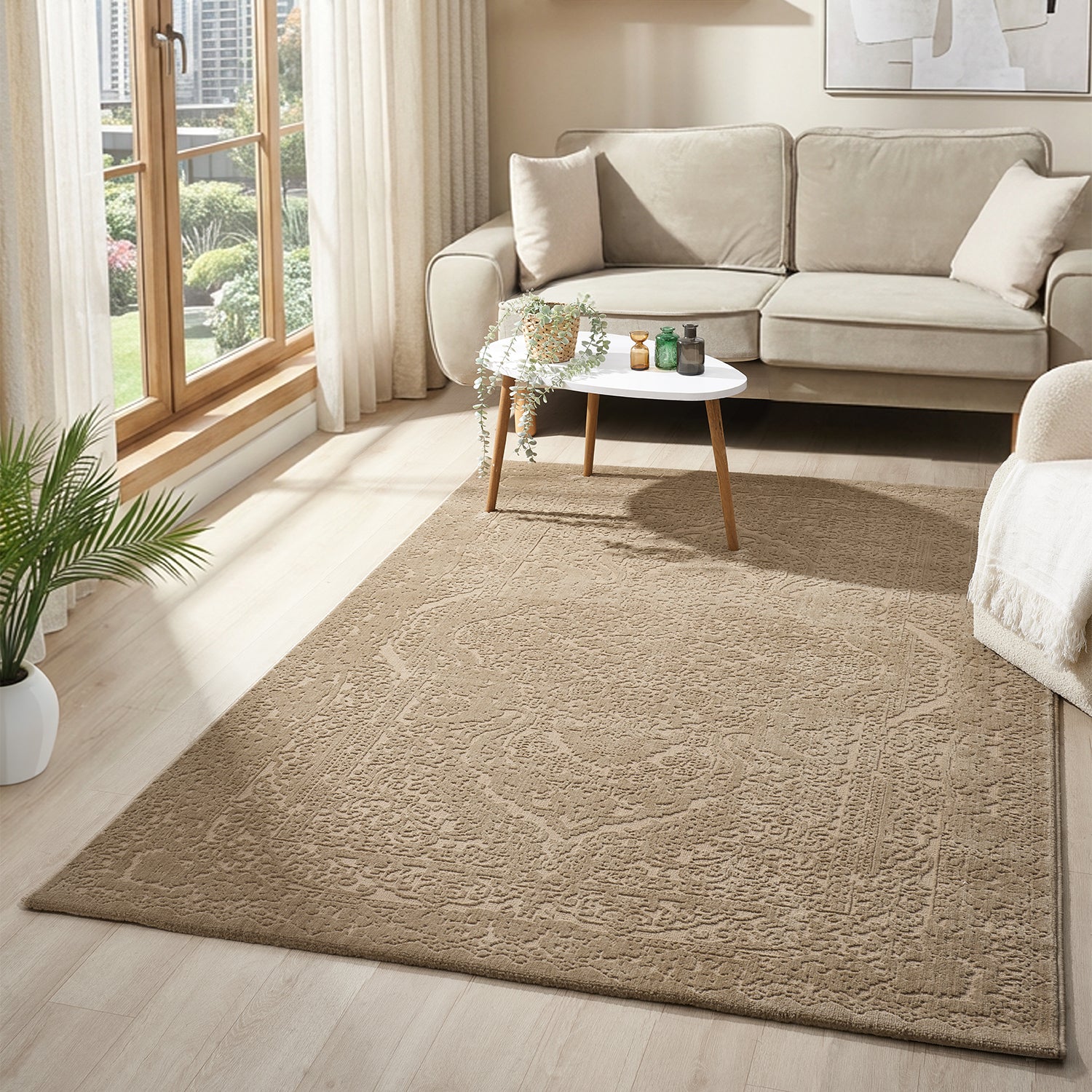 Teppich Wohnzimmer Teppich Schlafzimmer, Flur, Küche Kurzflor Orient Design Vintage Hoch-Tief-Effekt Modern 3D Weich-28
