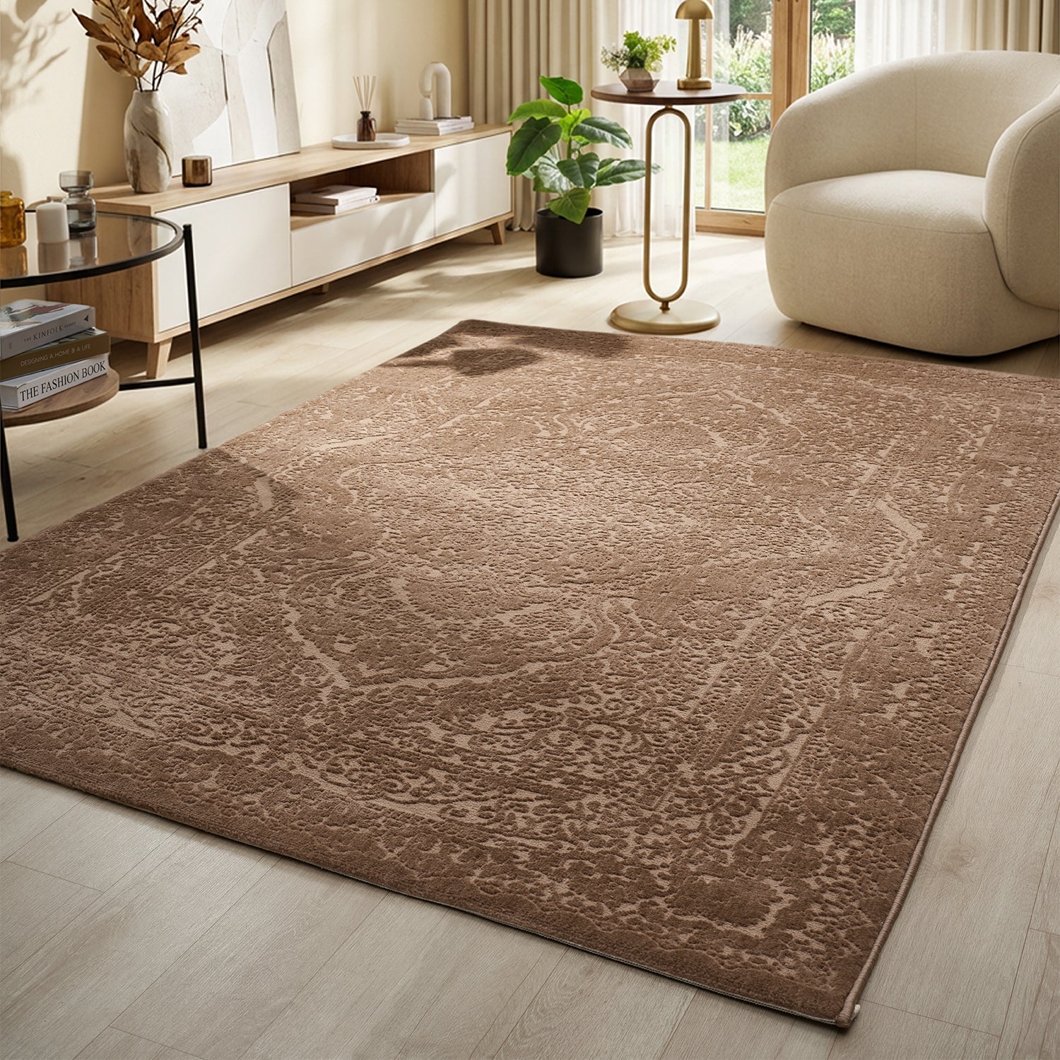 Teppich Wohnzimmer Teppich Schlafzimmer, Flur, Küche Kurzflor Orient Design Vintage Hoch-Tief-Effekt Modern 3D Weich-zoom-24