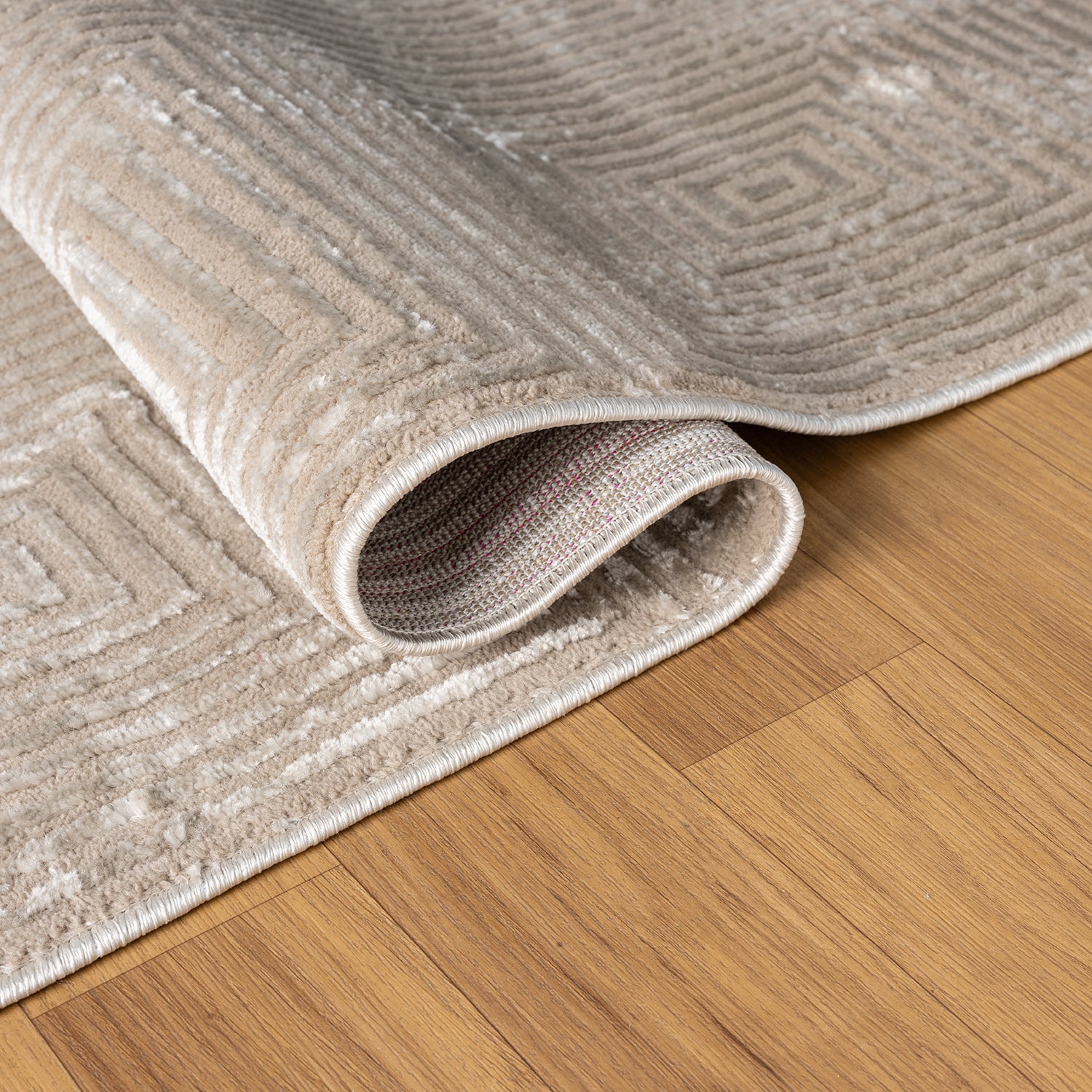 Teppich Wohnzimmer Schlafzimmer Kurzflor Baklava Design Hoch-Tief-Effekt Modern 3D-15