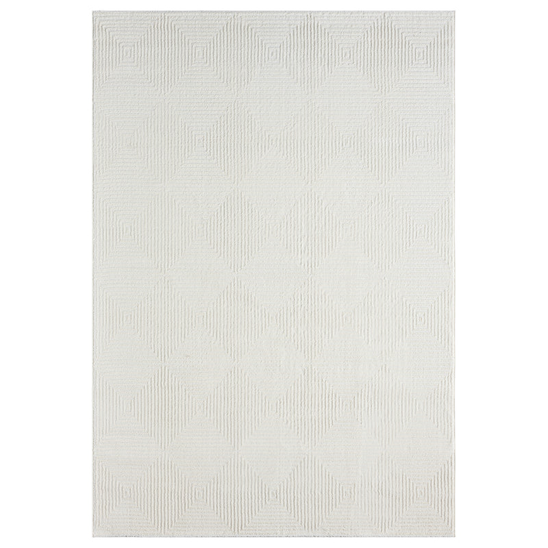 Teppich Wohnzimmer Schlafzimmer Kurzflor Baklava Design Hoch-Tief-Effekt Modern 3D-zoom-