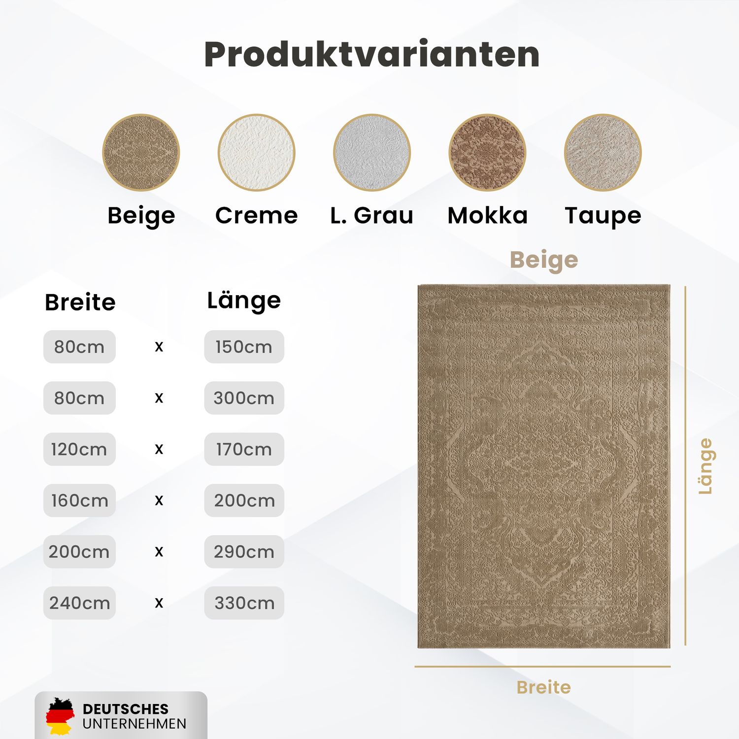 Teppich Wohnzimmer Teppich Schlafzimmer, Flur, Küche Kurzflor Orient Design Vintage Hoch-Tief-Effekt Modern 3D Weich-zoom-36