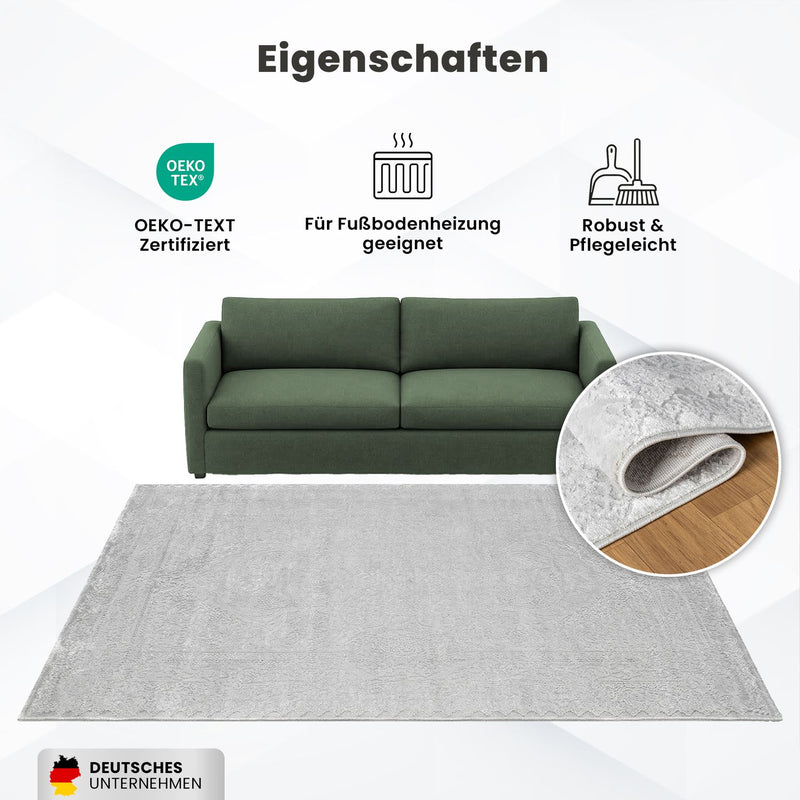 Teppich Wohnzimmer Teppich Schlafzimmer, Flur, Küche Kurzflor Orient Design Vintage Hoch-Tief-Effekt Modern 3D Weich-zoom-