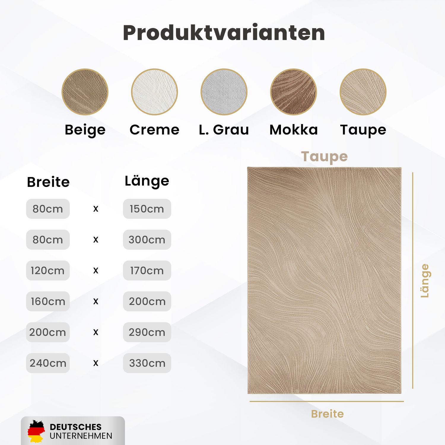 Teppich Wohnzimmer Teppich Schlafzimmer, flur, küche Kurzflor Boho Design Unifarbe Hoch-Tief-Effekt Modern 3D Weich-25