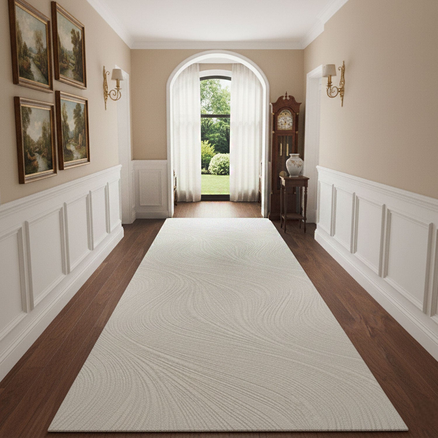 Living room rug, bedroom rug, hallway rug, kitchen rug, short pile, boho design, solid color, high-low effect, modern, 3D, soft-zoom-7