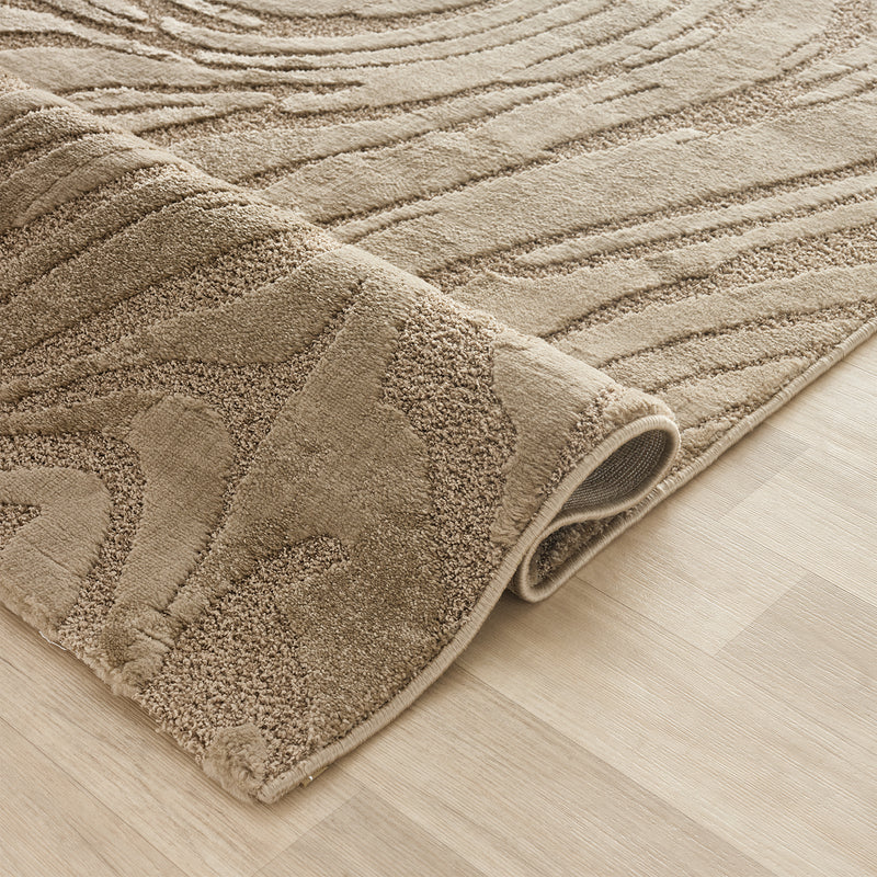 Living room rug, bedroom rug, 3D effect, modern, soft, short pile, wave pattern, high quality-zoom-