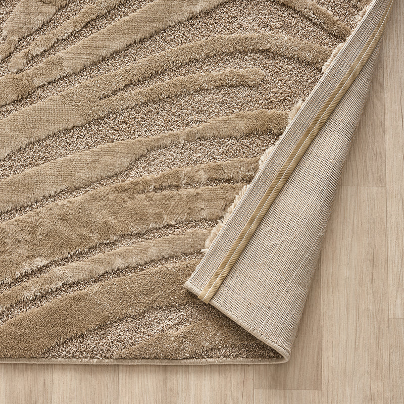 Living room rug, bedroom rug, 3D effect, modern, soft, short pile, wave pattern, high quality-zoom-