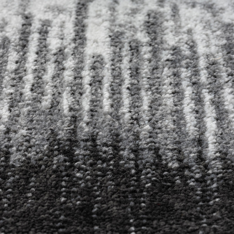 Teppich Wohnzimmer kurzflor Muster Kanten Qualität- Soft Grau / Beige für , Schlafzimmer-zoom-