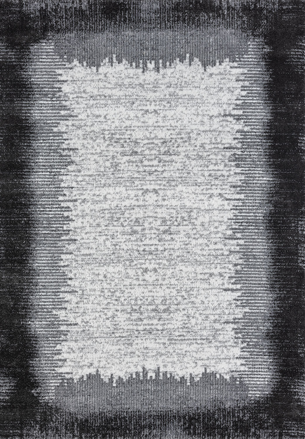 Teppich Wohnzimmer kurzflor Muster Kanten Qualität- Soft Grau / Beige für , Schlafzimmer-zoom-8