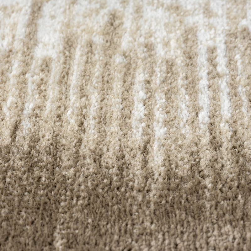 Teppich Wohnzimmer kurzflor Muster Kanten Qualität- Soft Grau / Beige für , Schlafzimmer-zoom-