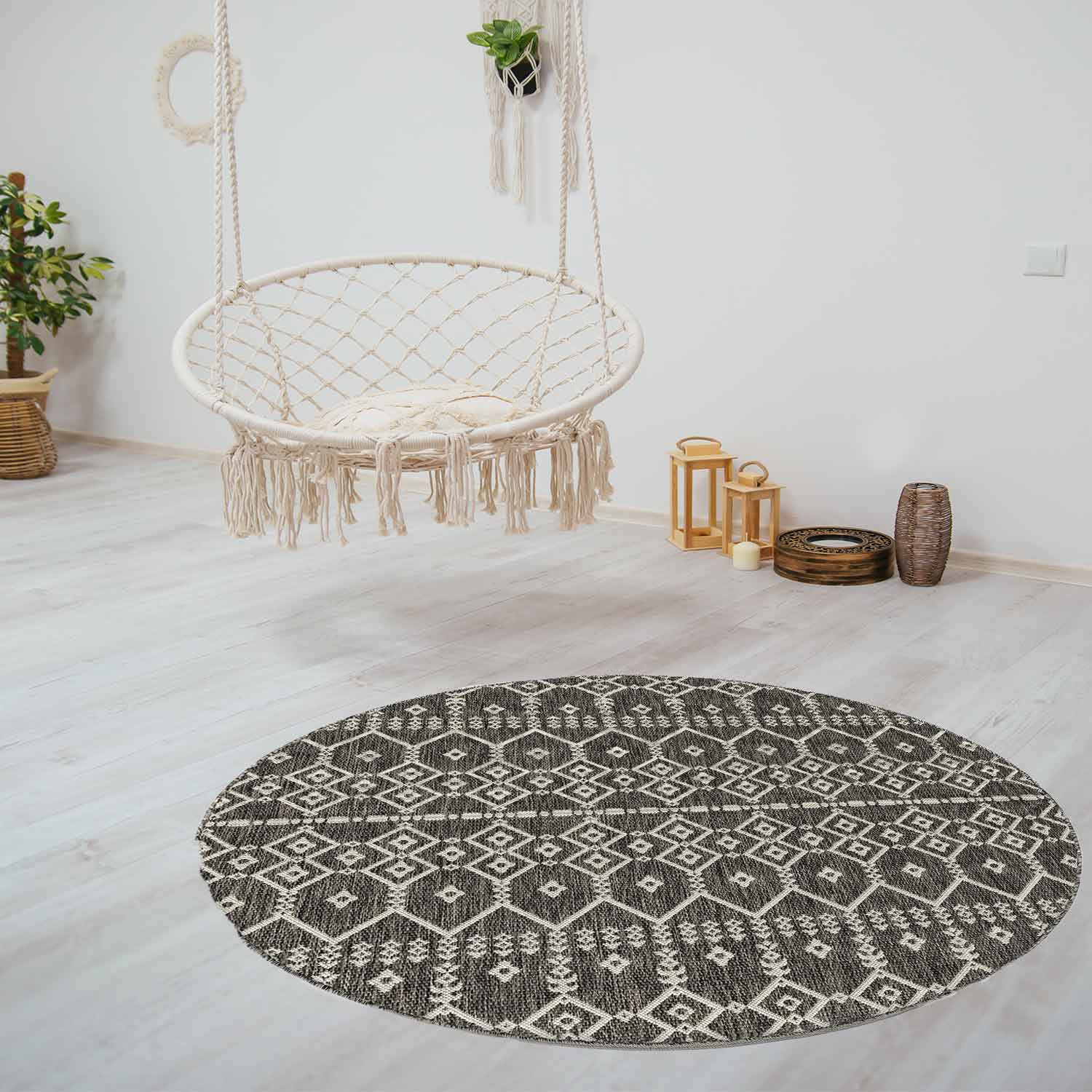 Terrassen Teppich Waschbar Balkonteppich Küche Wohnzimmer Garten-3