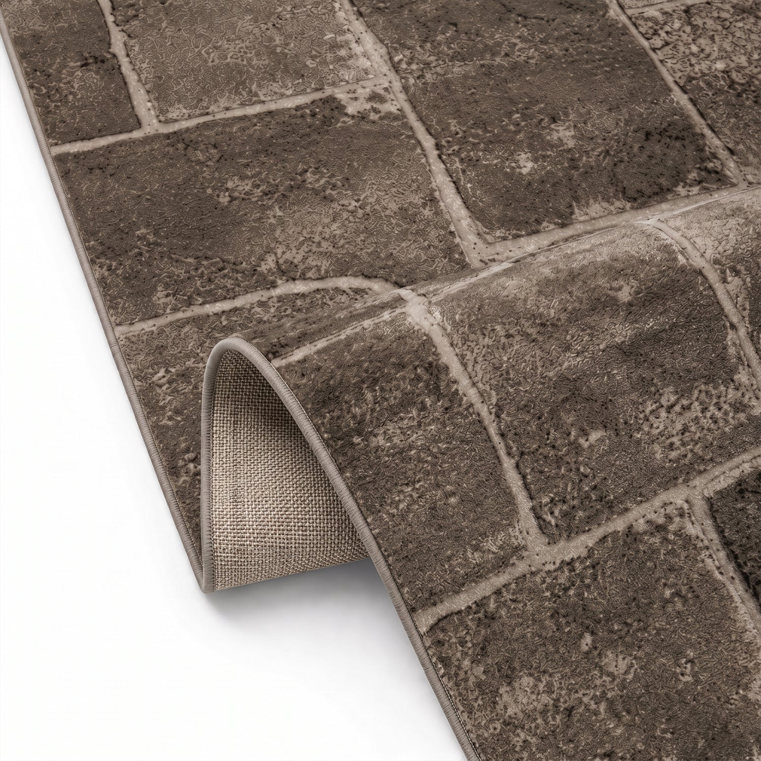 Tibet7413 Beige Klassischer Tibet Teppich, mit Stein Mauer Muster-zoom-6
