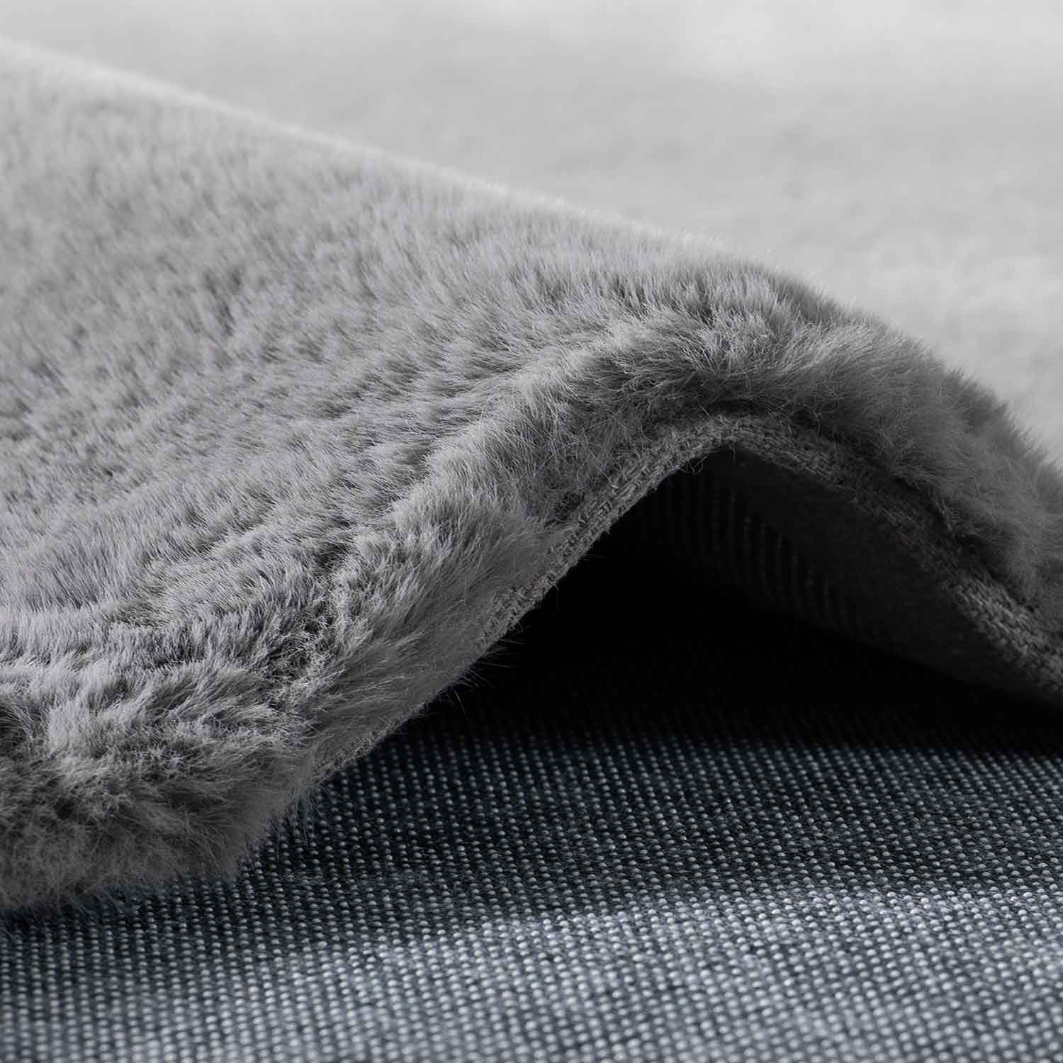 Deluxe washable fur rug, soft high-pile rug in a solid color, cozy for your living room or bedroom-zoom-6