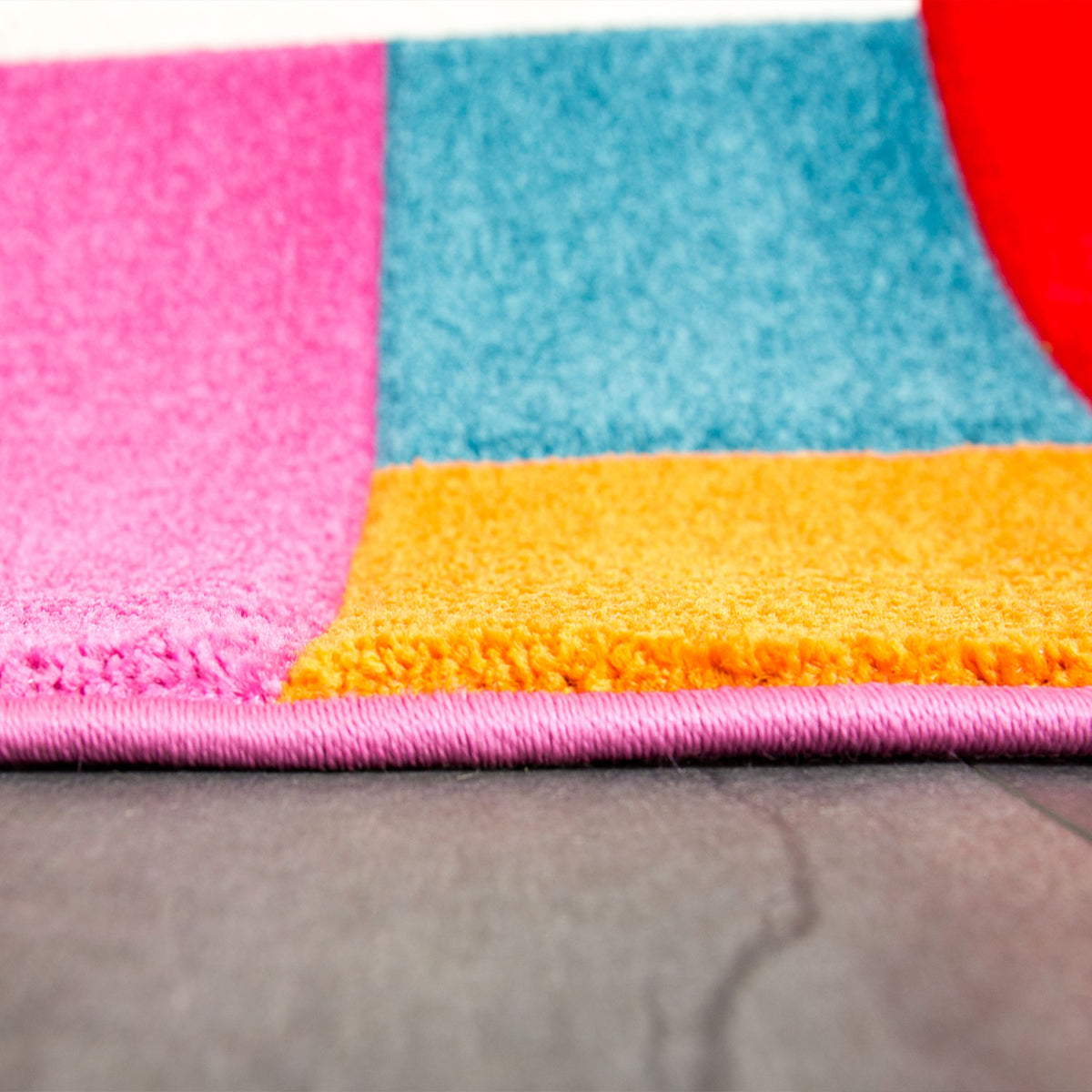 Webteppich Multicolor Geometrisch Abstrakt Weich Hochwertig - I9528-3
