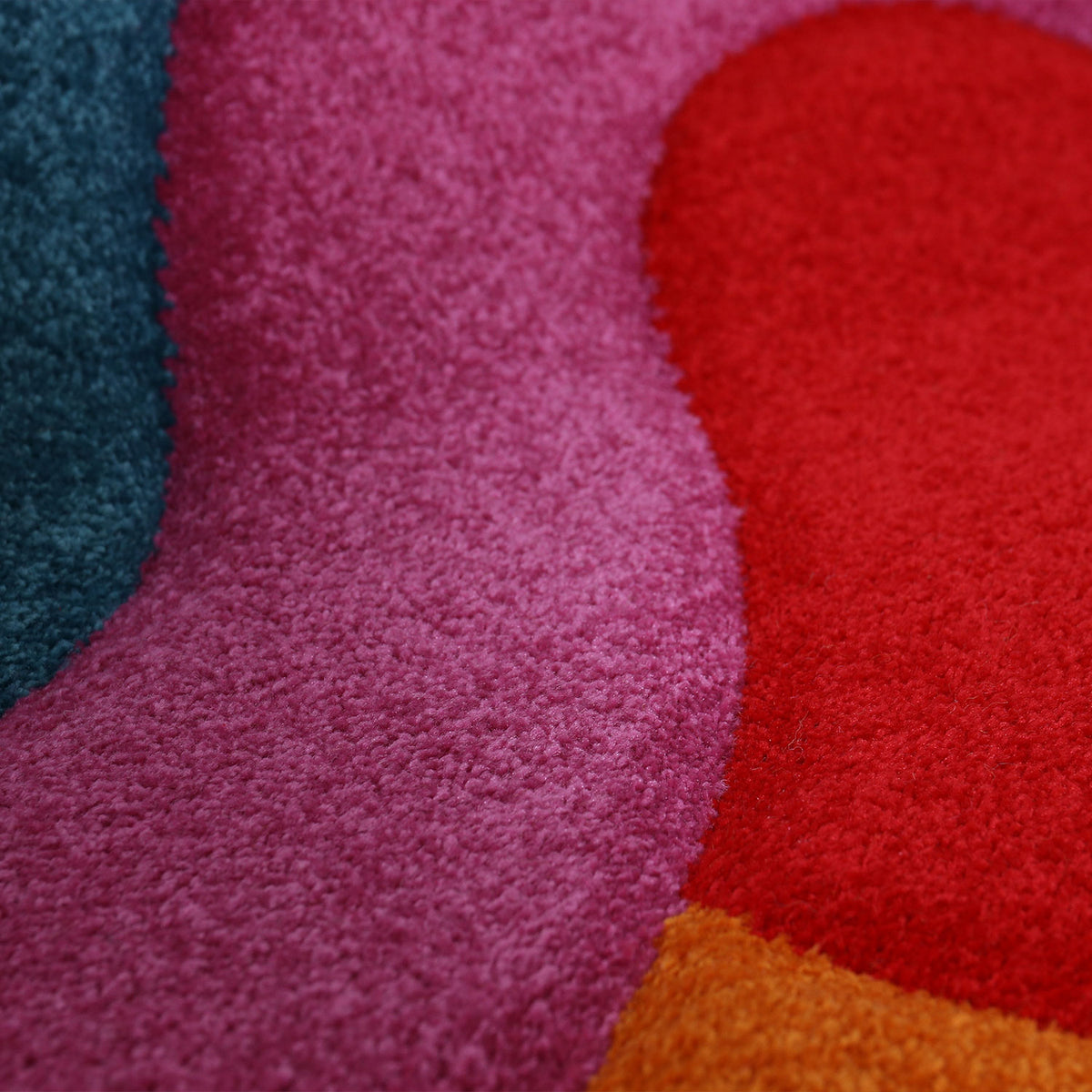 Woven Rug Multicolor Abstract Soft High-Quality - I9528