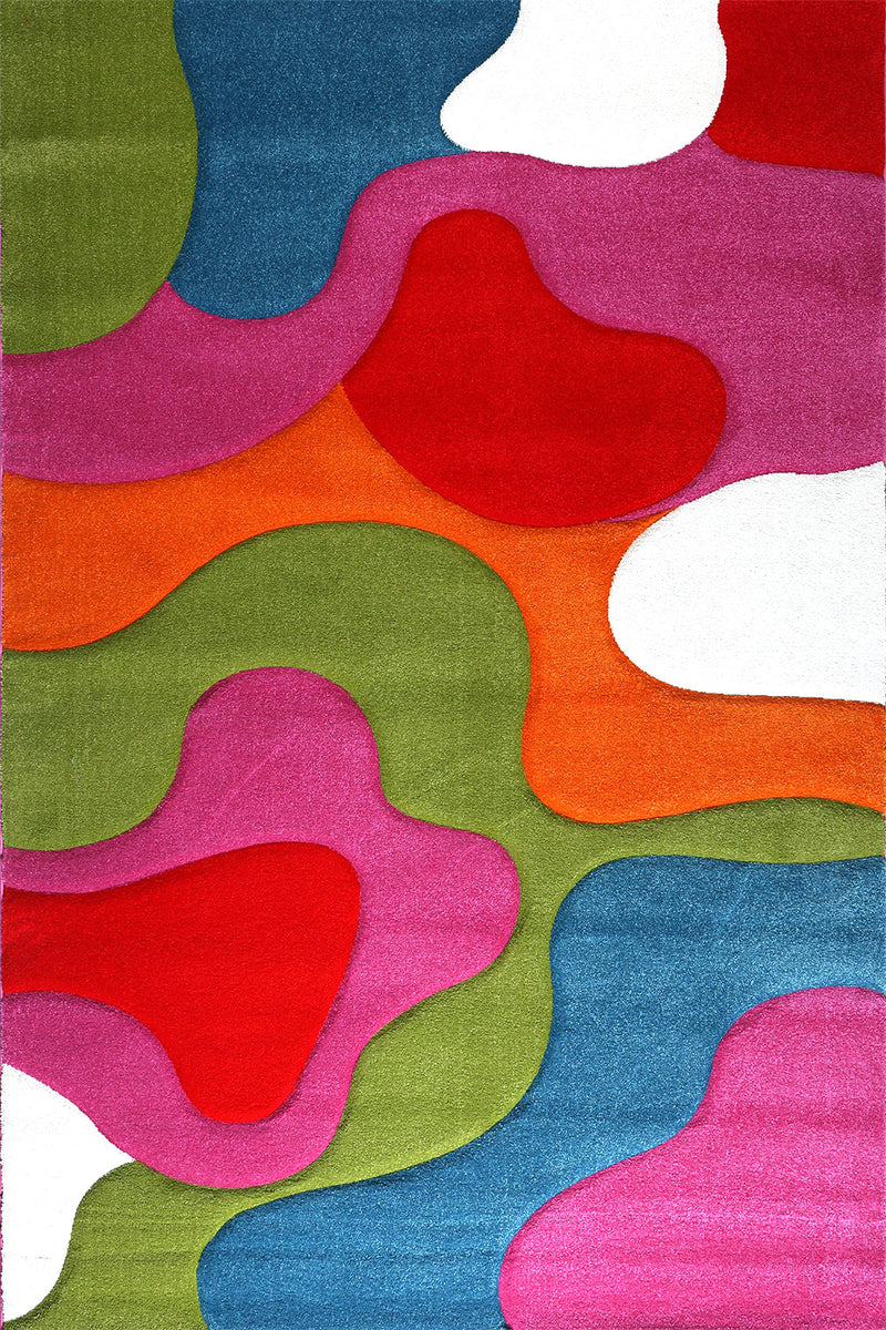 Webteppich Multicolor Abstrakt Weich Hochwertig - I9528-zoom-