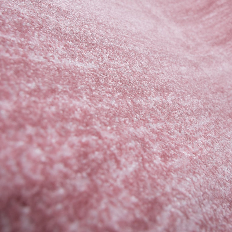 Teppich Kurzflor einfarbig Modern Rosa Meliert Farbecht Pflegeleicht Pastelfarben, für Wohnzimmer, Schlafzimmer-zoom-