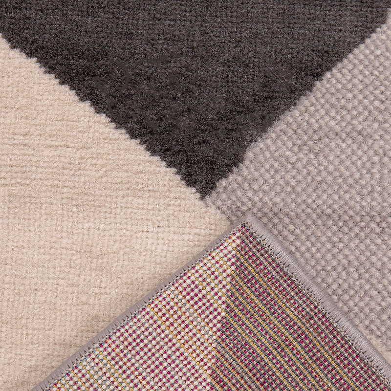 Carpet for living room, bedroom, hallway, geometric pattern, yellow-zoom-