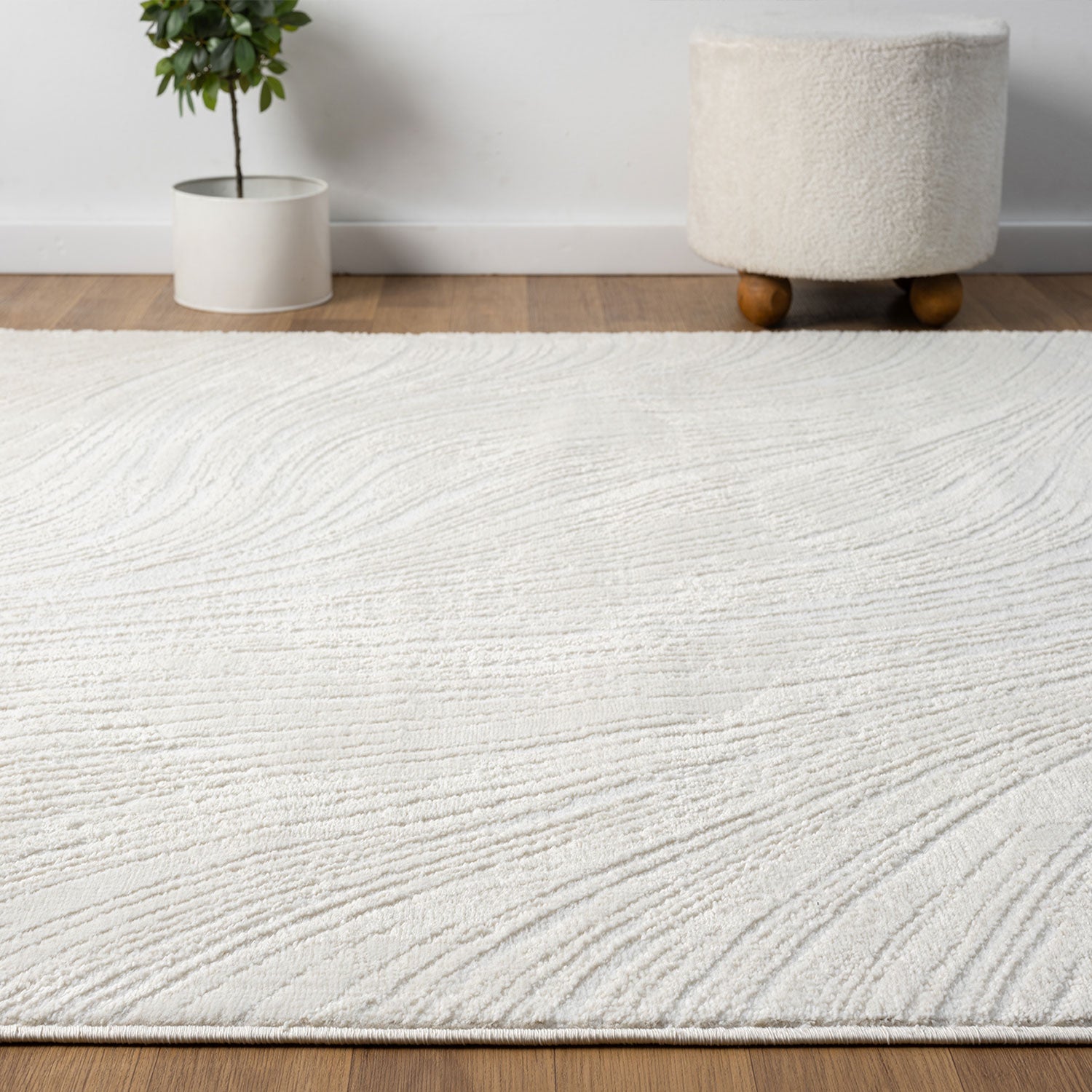 Living room rug, bedroom rug, hallway rug, kitchen rug, short pile, boho design, solid color, high-low effect, modern, 3D, soft-3