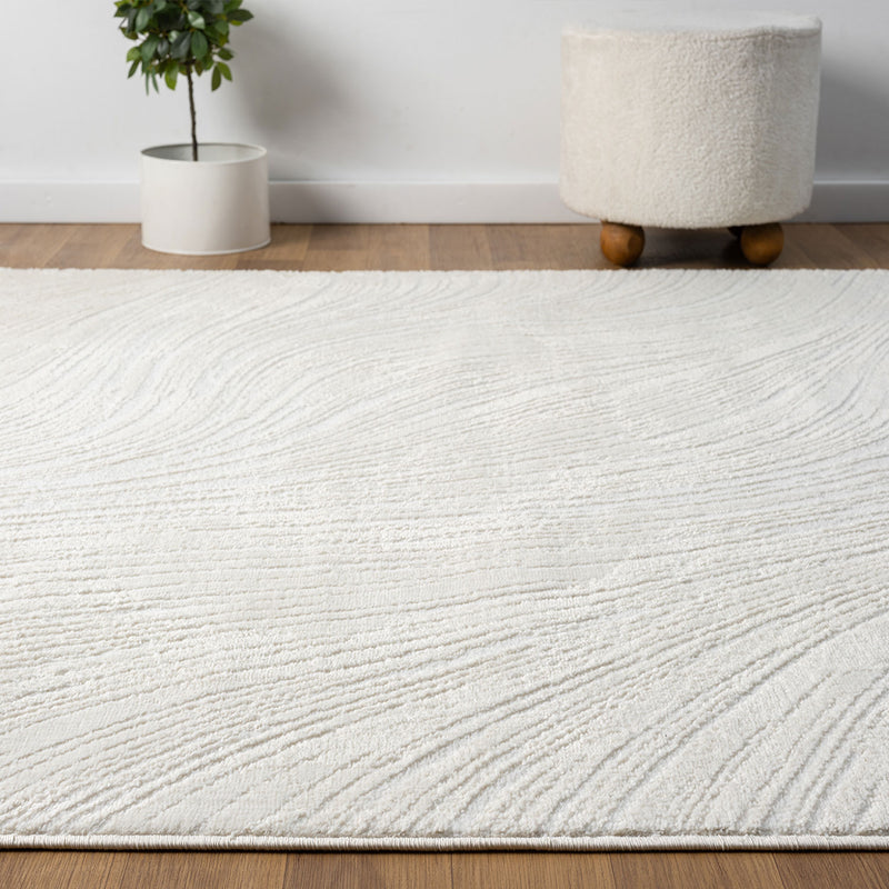 Living room rug, bedroom rug, hallway rug, kitchen rug, short pile, boho design, solid color, high-low effect, modern, 3D, soft-zoom-