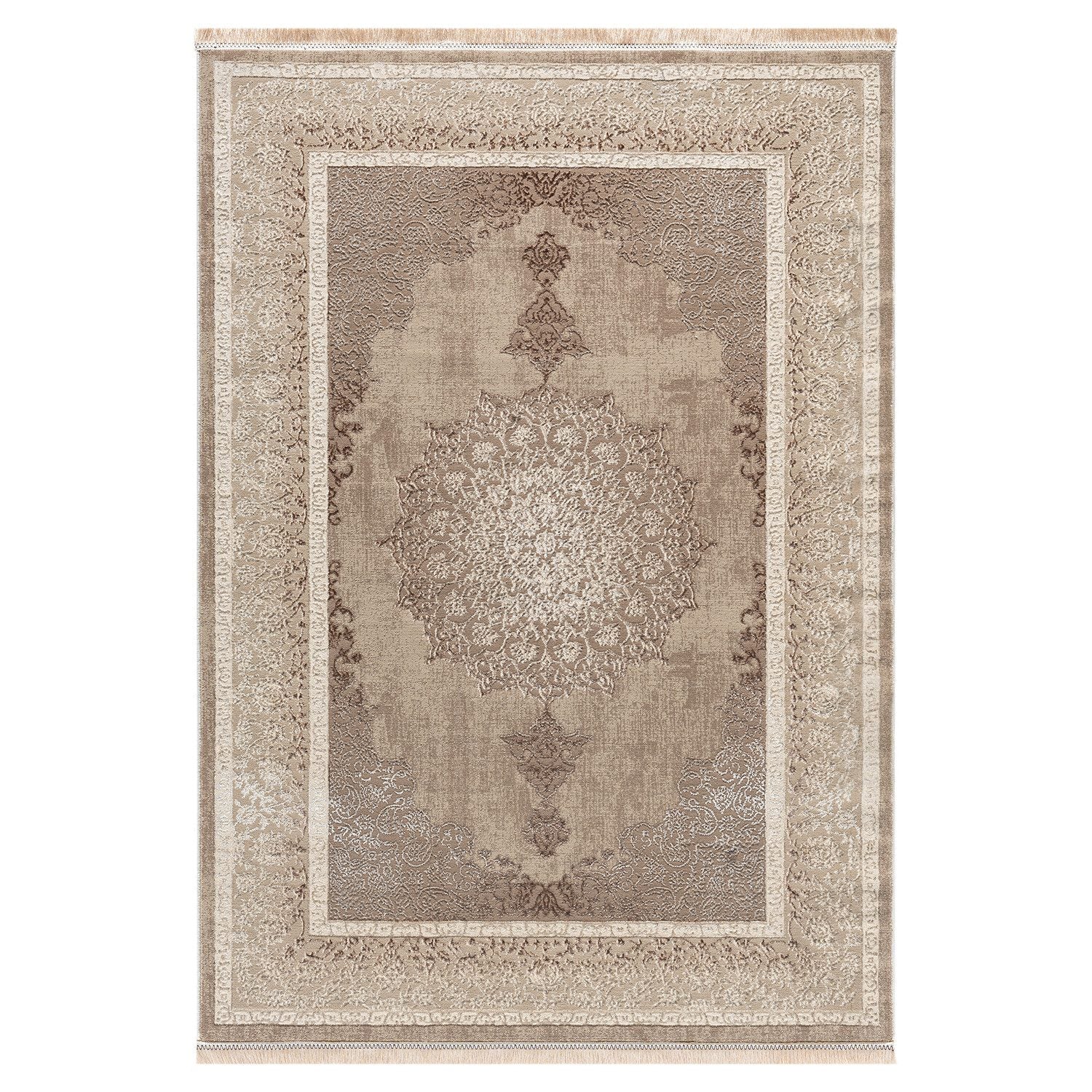 Short-pile rug, modern rug with ornamental pattern – easy to care for & durable – suitable for underfloor heating