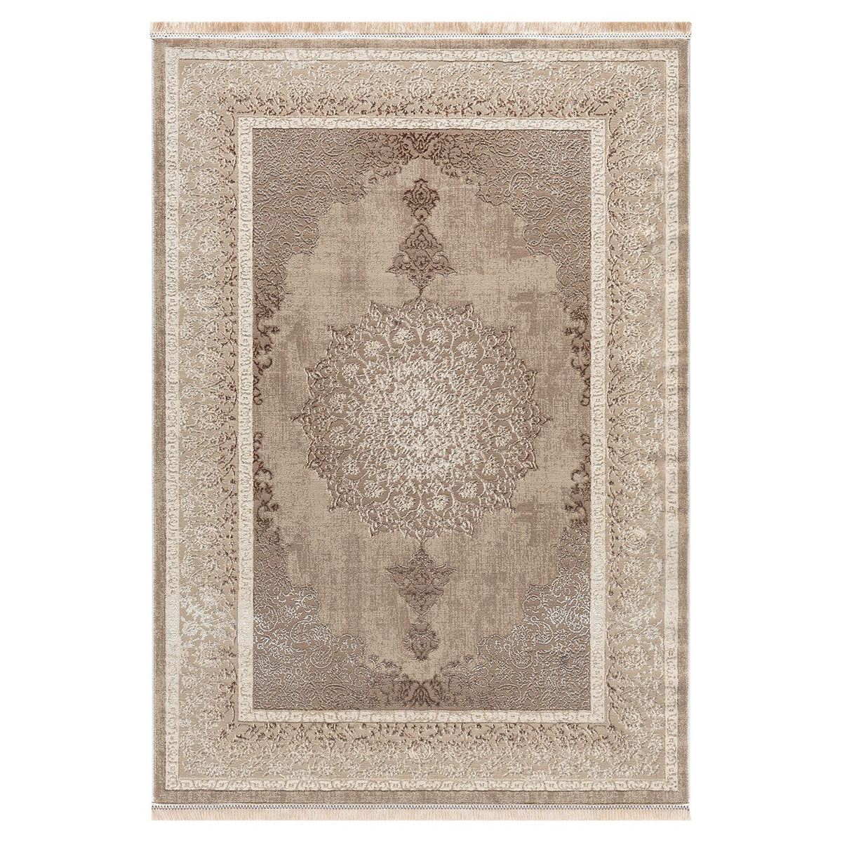 Short-pile rug, modern rug with ornamental pattern – easy to care for & durable – suitable for underfloor heating-zoom-1